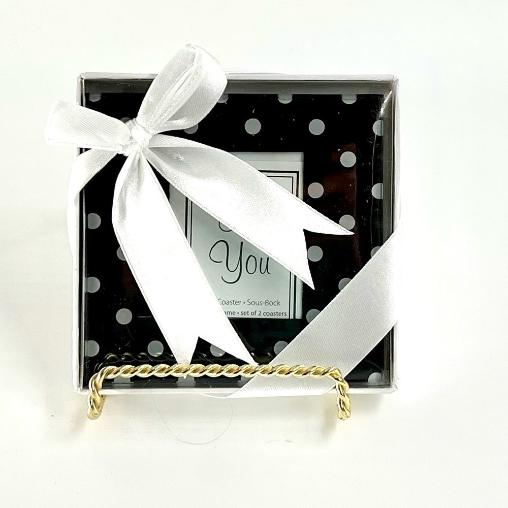 Brand New Kate Aspen Glass Photo Coasters